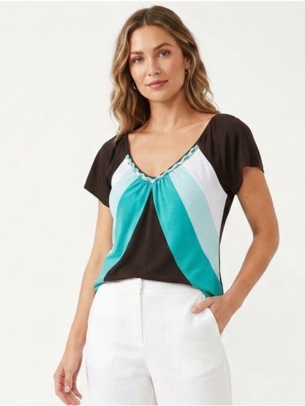 Soft Flowy Striped Tee